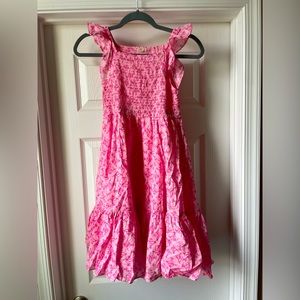 Like new JCrew Crewcuts girls smocked midi dress